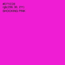 #EF1ED3 - Shocking Pink Color Image