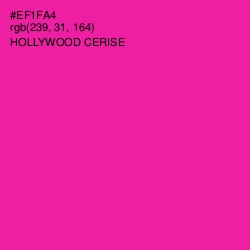 #EF1FA4 - Hollywood Cerise Color Image