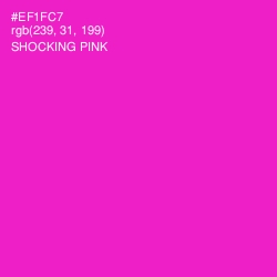 #EF1FC7 - Shocking Pink Color Image