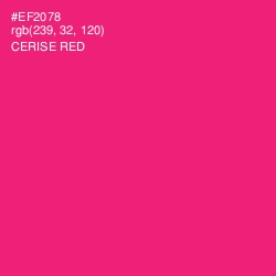 #EF2078 - Cerise Red Color Image