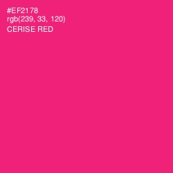 #EF2178 - Cerise Red Color Image