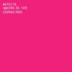 #EF217A - Cerise Red Color Image