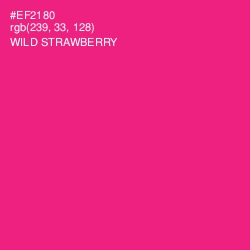 #EF2180 - Wild Strawberry Color Image