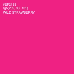#EF2183 - Wild Strawberry Color Image