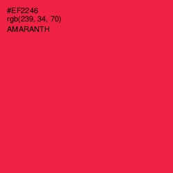 #EF2246 - Amaranth Color Image