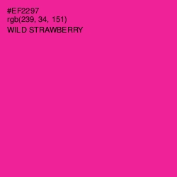 #EF2297 - Wild Strawberry Color Image