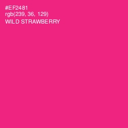#EF2481 - Wild Strawberry Color Image