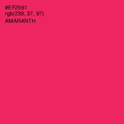 #EF2561 - Amaranth Color Image