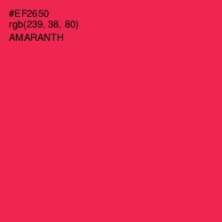 #EF2650 - Amaranth Color Image