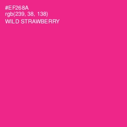 #EF268A - Wild Strawberry Color Image