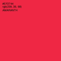 #EF2744 - Amaranth Color Image