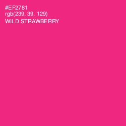 #EF2781 - Wild Strawberry Color Image