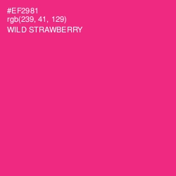 #EF2981 - Wild Strawberry Color Image