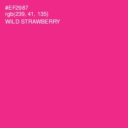 #EF2987 - Wild Strawberry Color Image