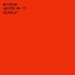 #EF2E0B - Scarlet Color Image