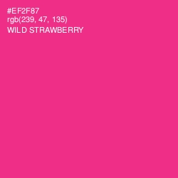 #EF2F87 - Wild Strawberry Color Image