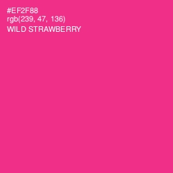 #EF2F88 - Wild Strawberry Color Image