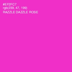 #EF2FC7 - Razzle Dazzle Rose Color Image