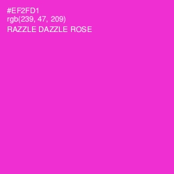 #EF2FD1 - Razzle Dazzle Rose Color Image