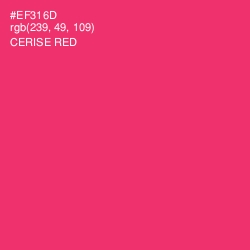 #EF316D - Cerise Red Color Image