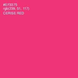 #EF3375 - Cerise Red Color Image