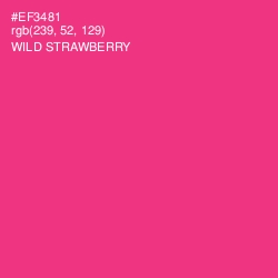 #EF3481 - Wild Strawberry Color Image