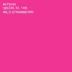 #EF3494 - Wild Strawberry Color Image
