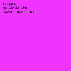 #EF34FE - Razzle Dazzle Rose Color Image