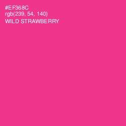 #EF368C - Wild Strawberry Color Image