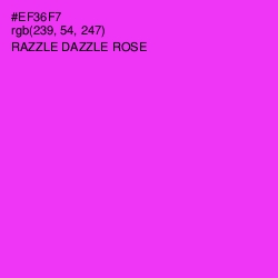 #EF36F7 - Razzle Dazzle Rose Color Image