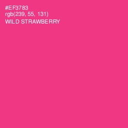 #EF3783 - Wild Strawberry Color Image