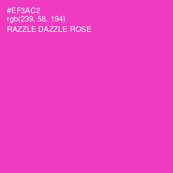 #EF3AC2 - Razzle Dazzle Rose Color Image