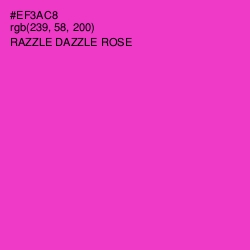 #EF3AC8 - Razzle Dazzle Rose Color Image
