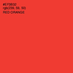 #EF3B32 - Red Orange Color Image