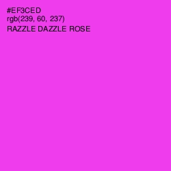 #EF3CED - Razzle Dazzle Rose Color Image