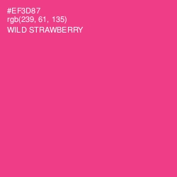 #EF3D87 - Wild Strawberry Color Image