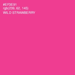 #EF3E91 - Wild Strawberry Color Image