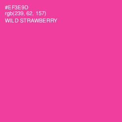 #EF3E9D - Wild Strawberry Color Image