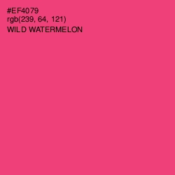 #EF4079 - Wild Watermelon Color Image