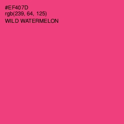 #EF407D - Wild Watermelon Color Image