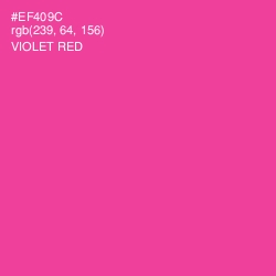 #EF409C - Violet Red Color Image