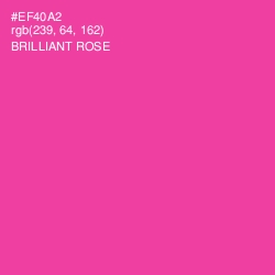 #EF40A2 - Brilliant Rose Color Image