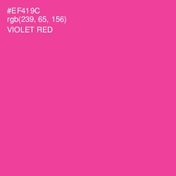 #EF419C - Violet Red Color Image