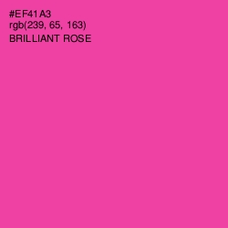 #EF41A3 - Brilliant Rose Color Image