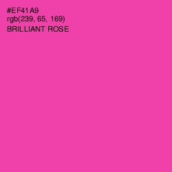 #EF41A9 - Brilliant Rose Color Image