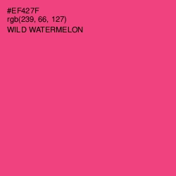 #EF427F - Wild Watermelon Color Image