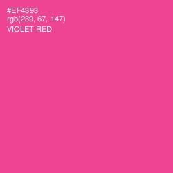 #EF4393 - Violet Red Color Image