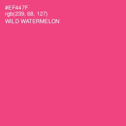 #EF447F - Wild Watermelon Color Image