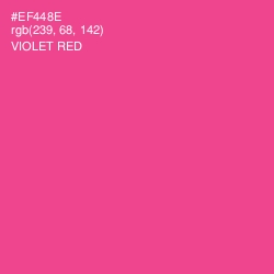 #EF448E - Violet Red Color Image