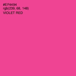 #EF4494 - Violet Red Color Image